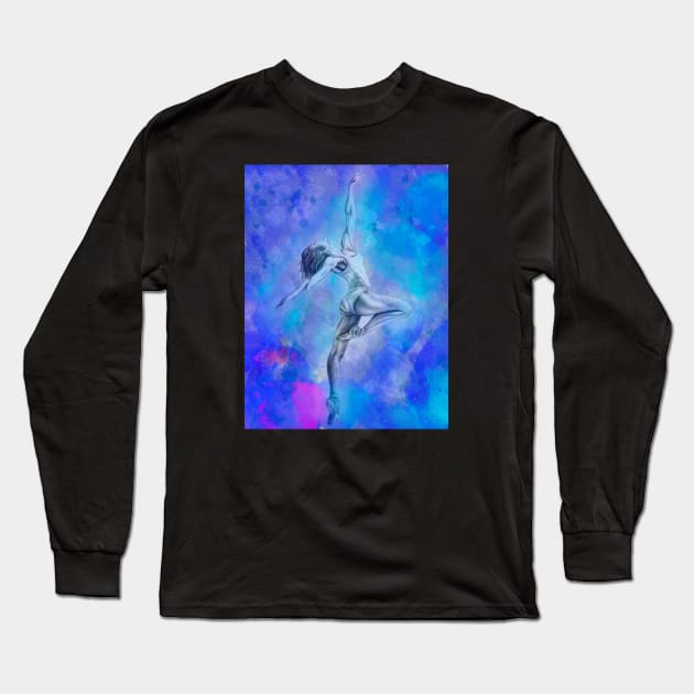 Ballet Dancer Long Sleeve T-Shirt by sophiedesigns